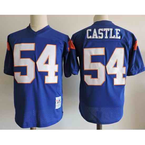 NCAA Film Jersey Castle 54 Blue Stitched Jersey
